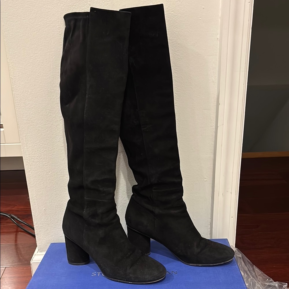 Stuart Weitzman suede Eloise 75 knee-high Boots